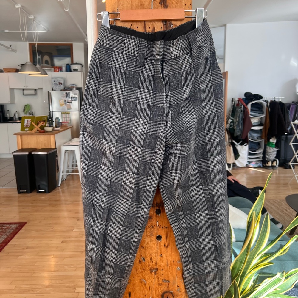 Acne Studios Gray Plaid Pants (Size 34)
